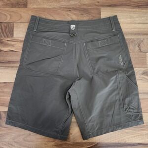 KUHL RENEGADE SHORTS SIZE 33 GREY HIKING STRETCH 9.5"Inseam